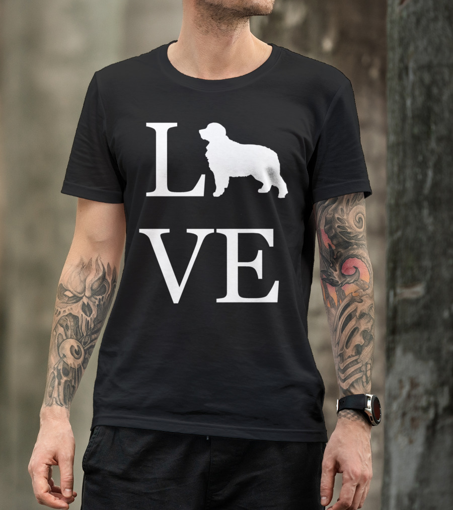 Love Bernese Mountain Dog Pet Owner T-Shirt