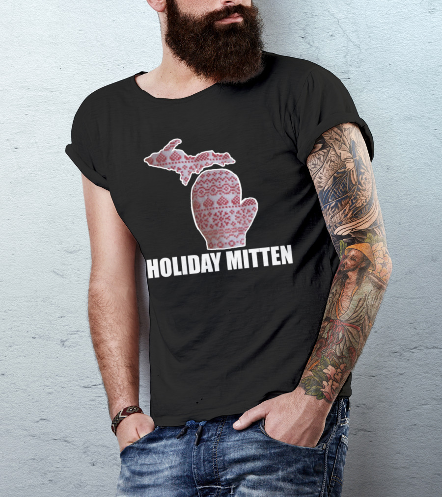 Michigan Holiday Mitten Pattern User Search T-Shirt