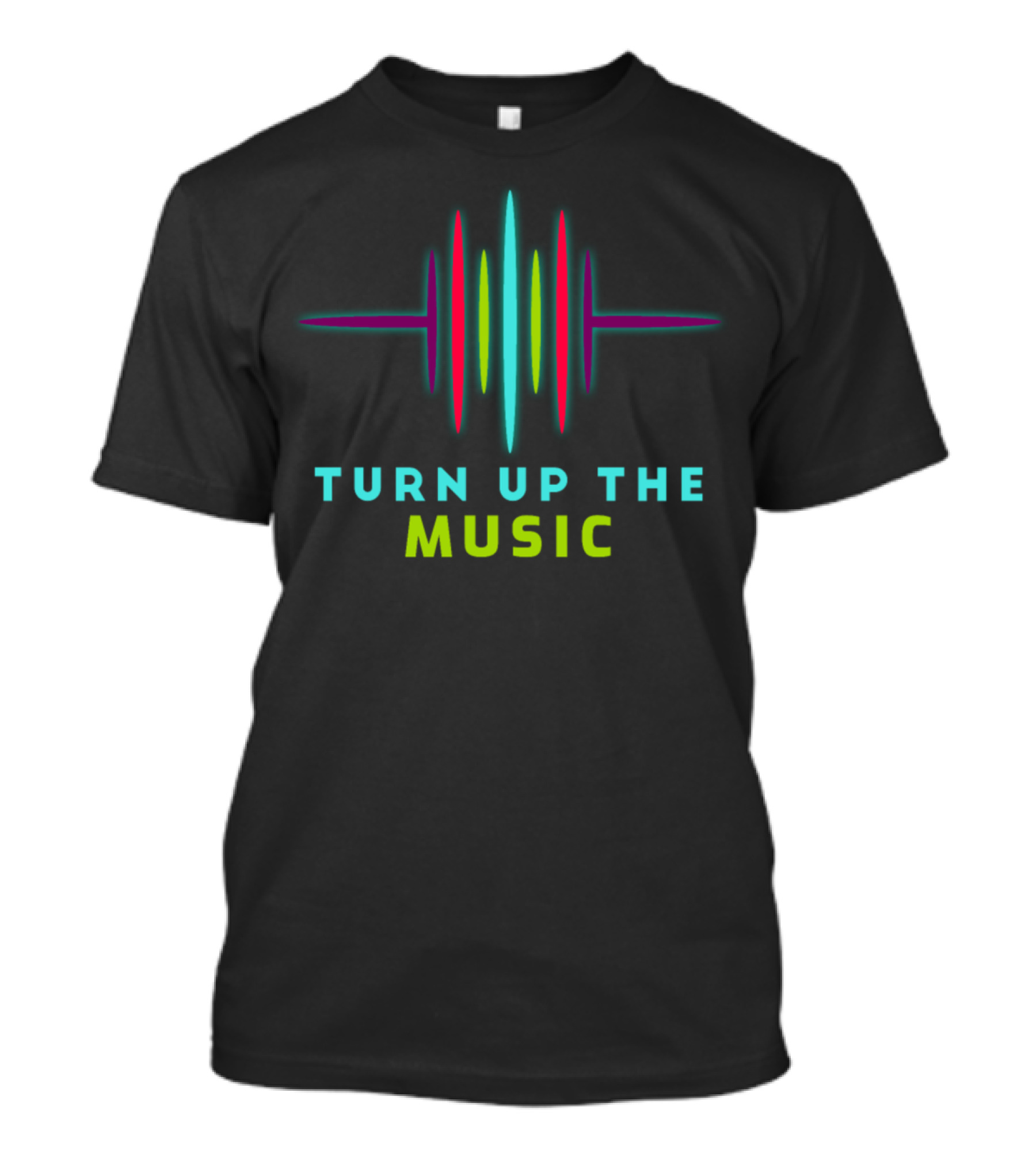 Turn Up The Music Neon Equalizer T-Shirt
