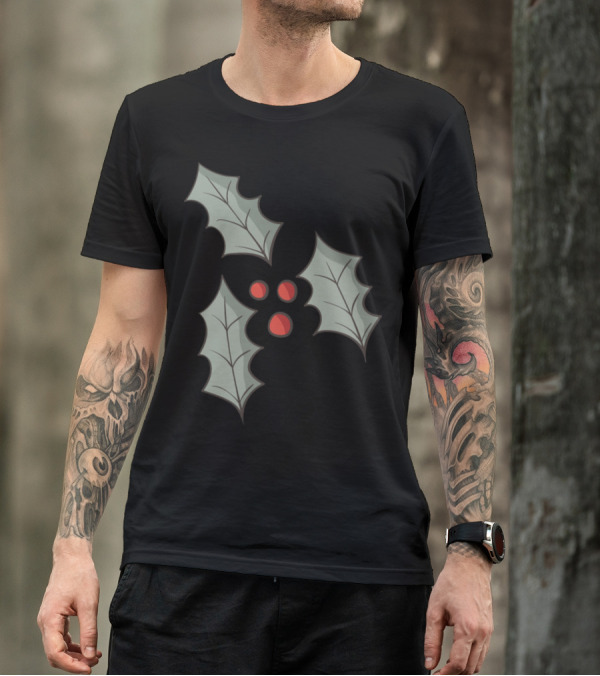 Holly Leaves And Berries T-Shirt