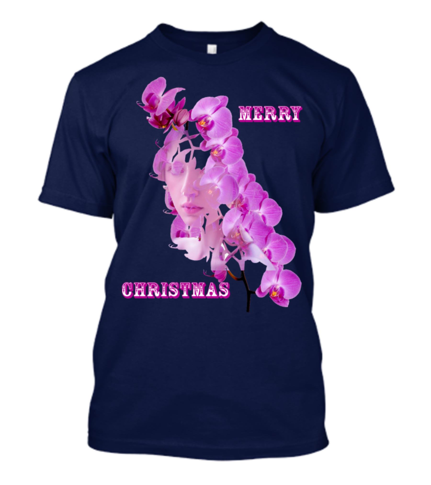 Merry Christmas Orchid Queen T-Shirt