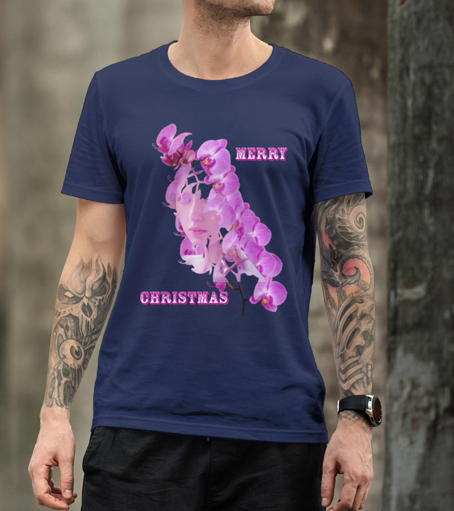 Merry Christmas Orchid Queen T-Shirt