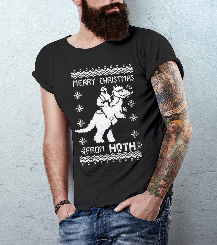 Merry Christmas From Hoth Vintage Movie T-Shirt