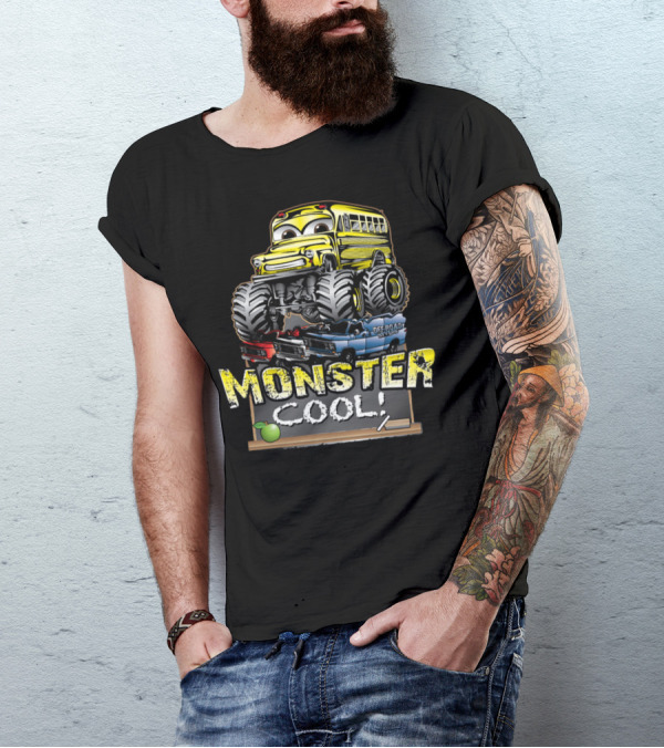 Monster Cool Bus Off-Road Kids T-Shirt