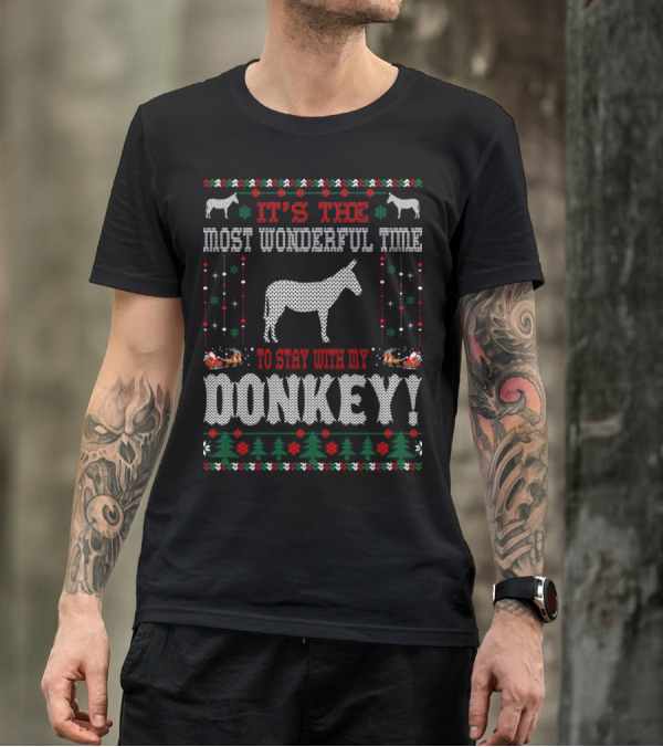 IT'S THE MOST WONDERFUL TIME TO STAY WITH MY DONKEY T-Shirt