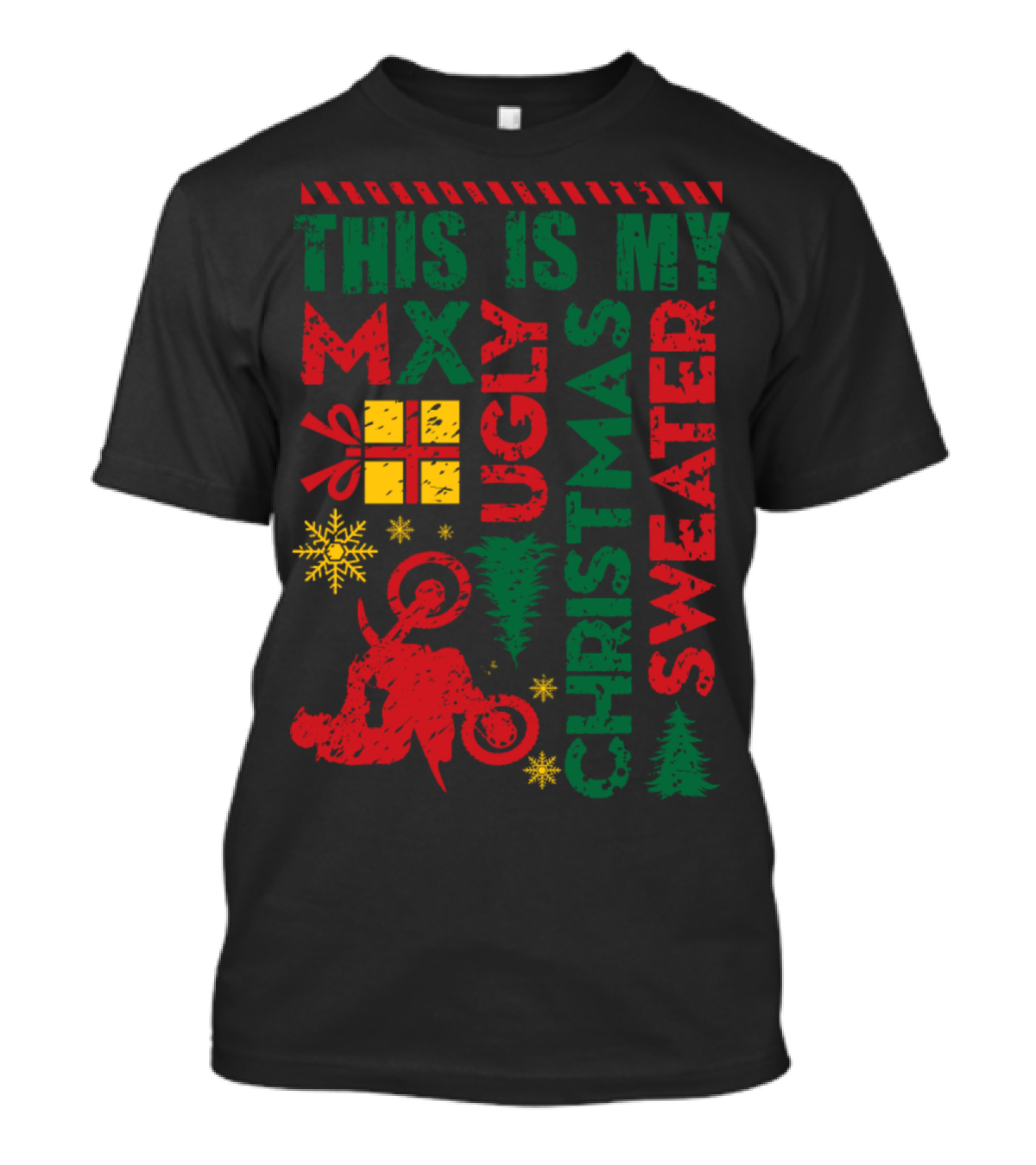This Is My MX Ugly Christmas Sweater Motocross T-Shirt