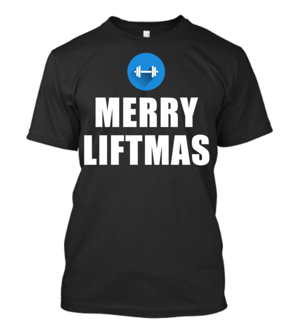 Merry Liftmas Muscle Growth Barbell Holiday Fitness T-Shirt