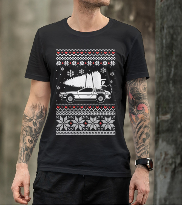 Mustang Awesome Christmas For Car Love Snowflakes Nordic T-Shirt