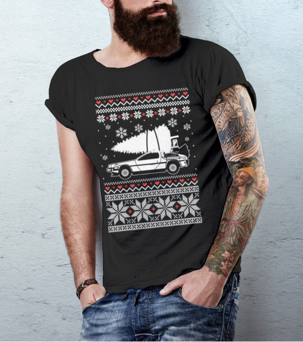 Mustang Awesome Christmas For Car Love Snowflakes Nordic T-Shirt