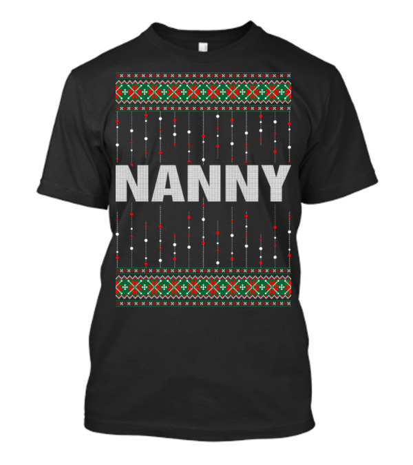 Nanny Christmas Knit T-Shirt