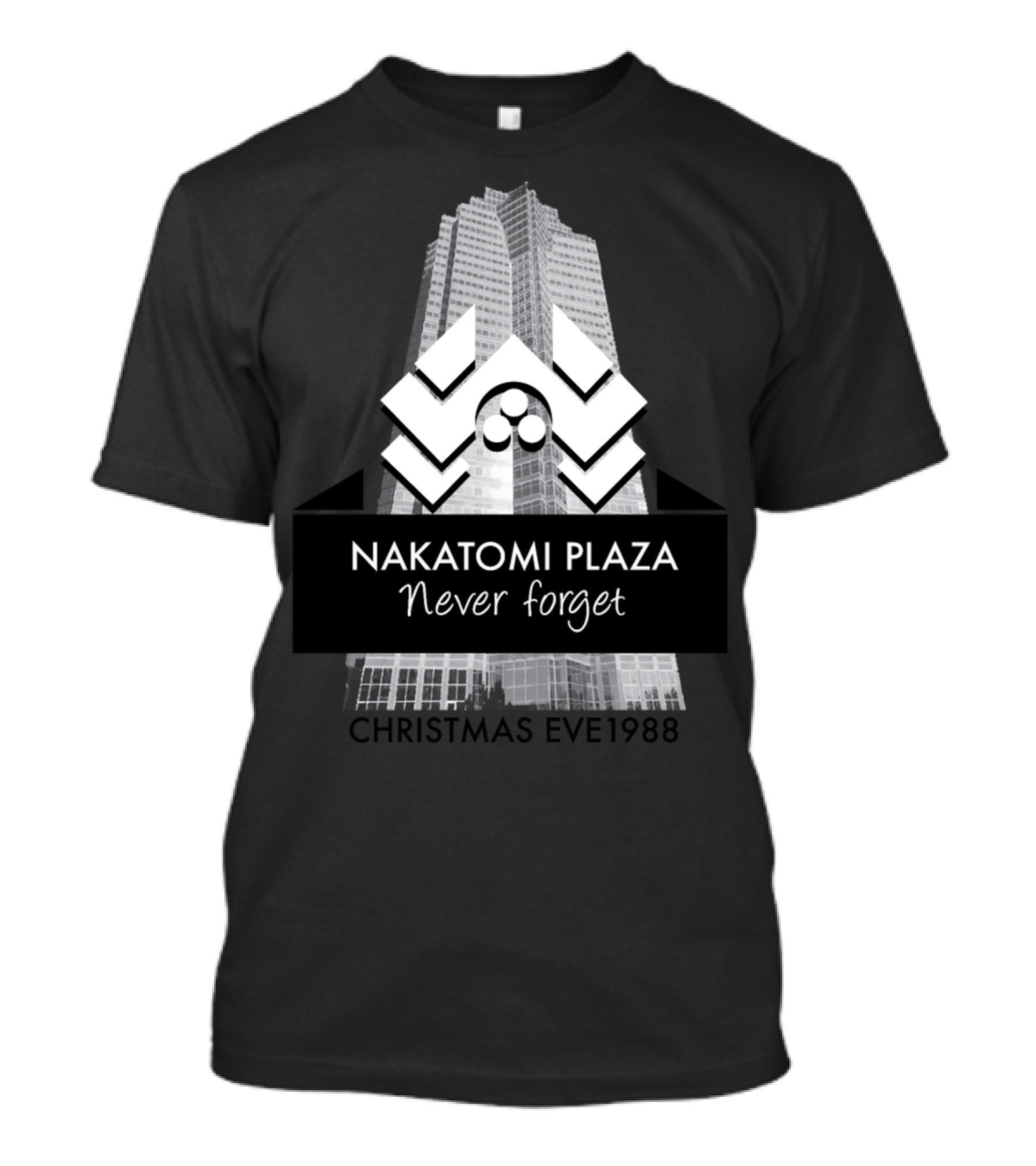 Never Forget Nakatomi Plaza Christmas Eve 1988 Iconic Skyscraper T-Shirt