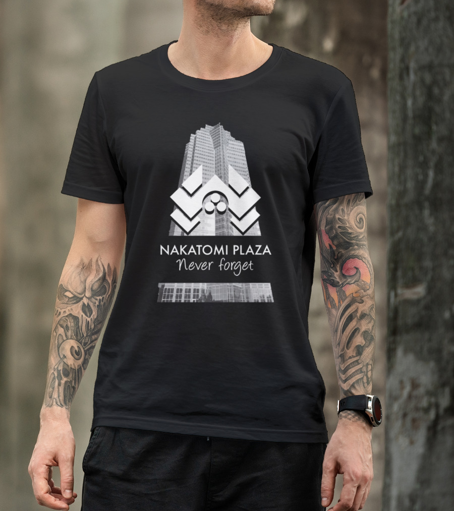 Never Forget Nakatomi Plaza Christmas Eve 1988 Iconic Skyscraper T-Shirt