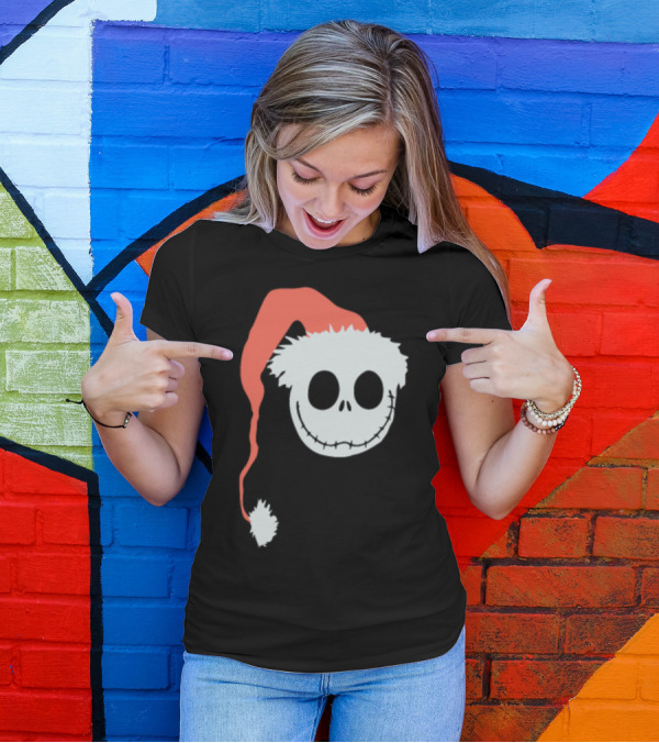 New Nightmare Before Christmas Jack Santa Hat T-Shirt