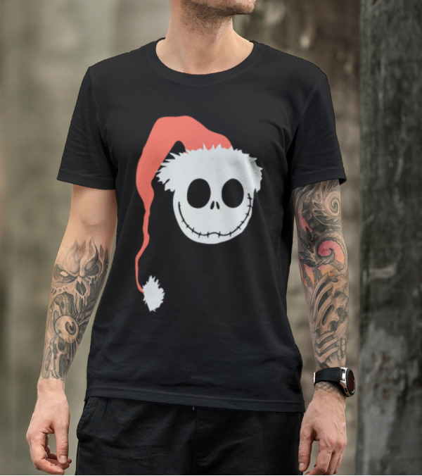 New Nightmare Before Christmas Jack Santa Hat T-Shirt