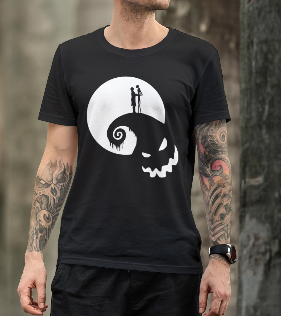 Nightmare Before Christmas Full Moon Spiral Hill T-Shirt