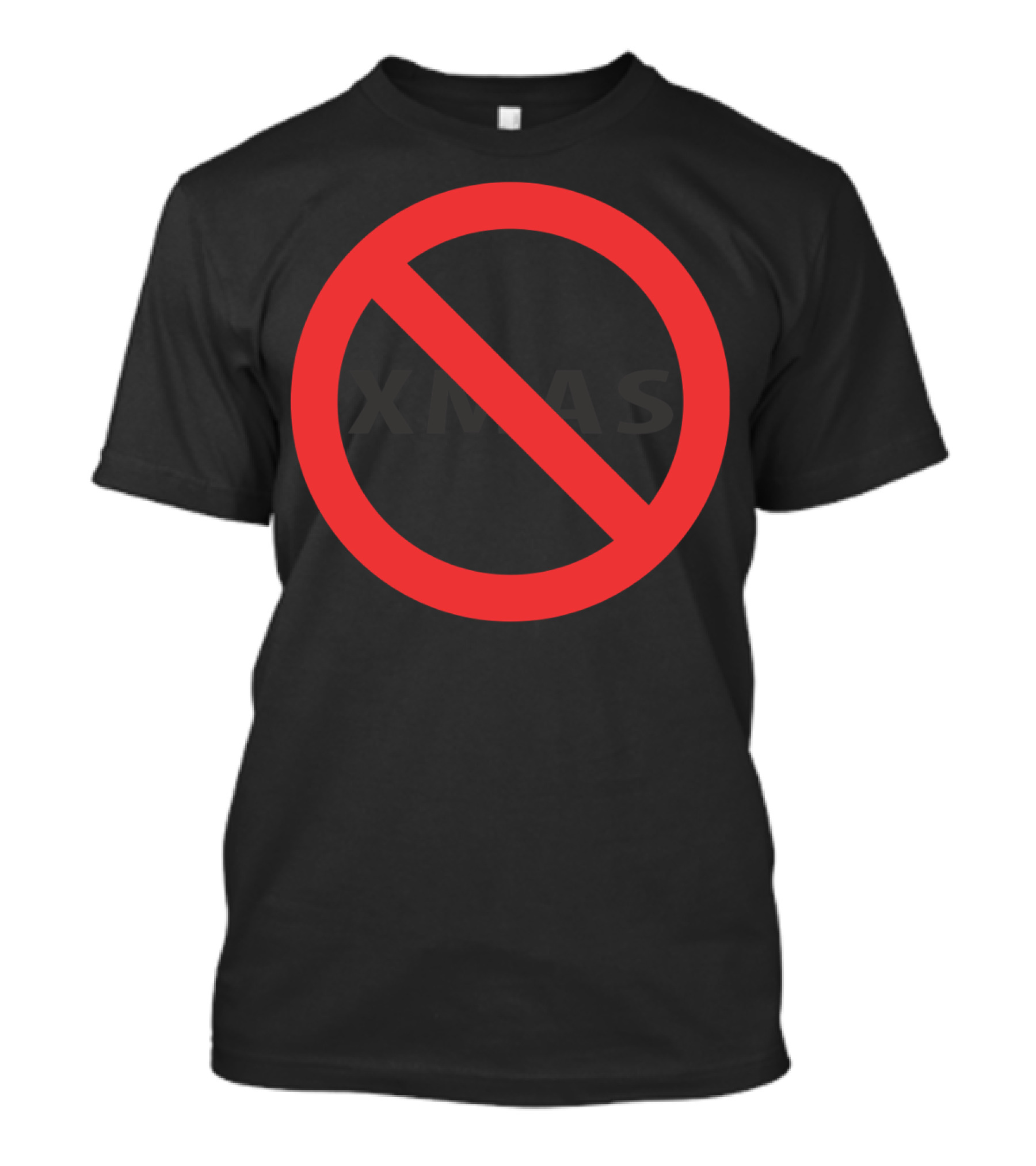 No XMAS Circle Slash Sign T-Shirt