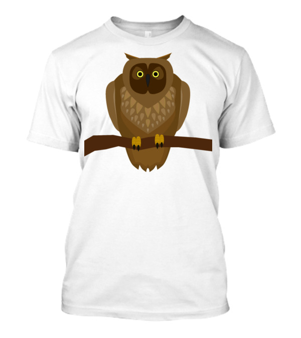 Owl On Branch T-Shirt