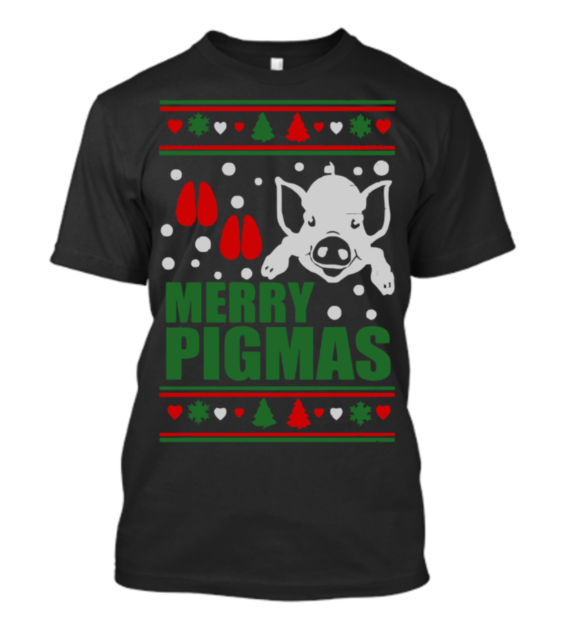 Merry Pigmas Pig Lover Christmas T-Shirt
