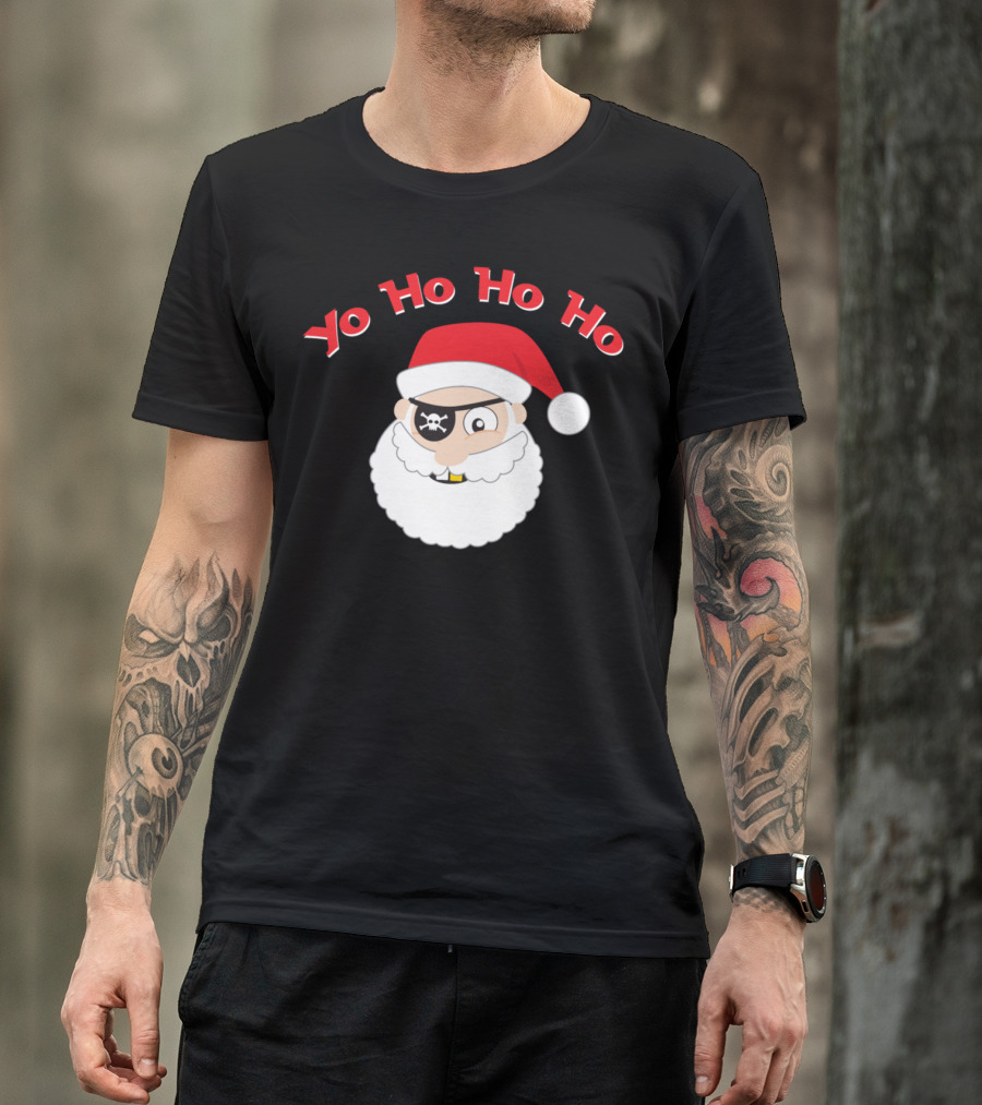 Yo Ho Ho Ho Pirate Santa T-Shirt
