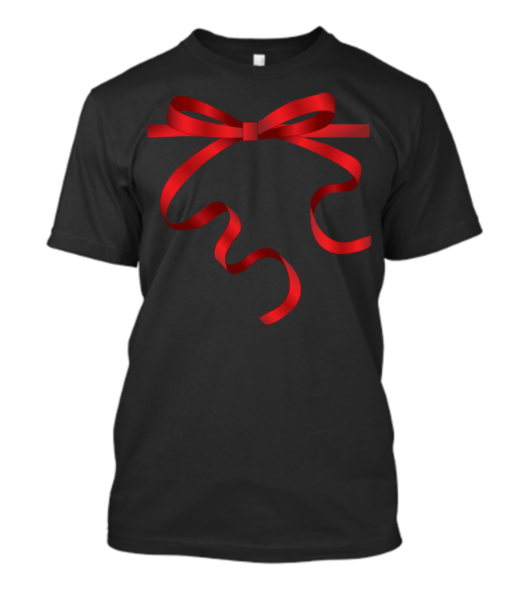 Red Ribbon Bow Elegance T-Shirt