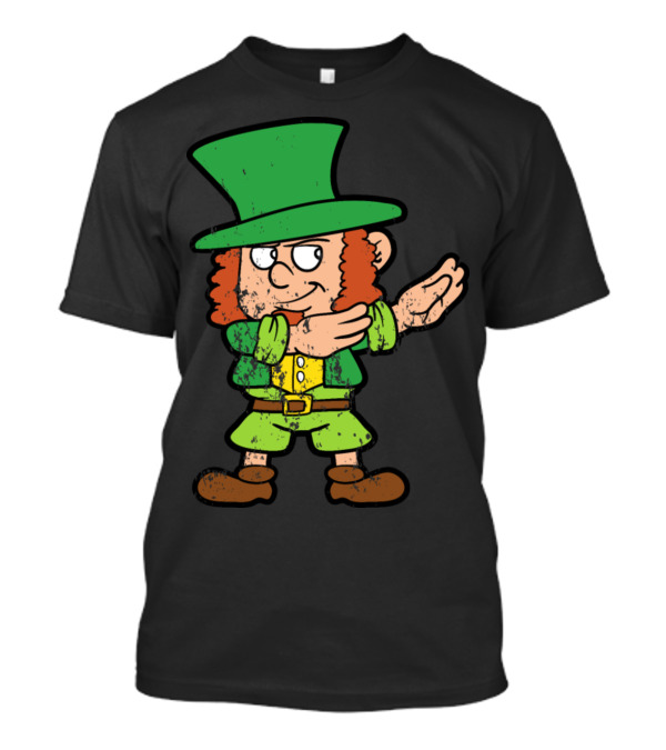 Retro Vintage Grunge Christmas Xmas Elf Elves Dancingcartoon T-Shirt
