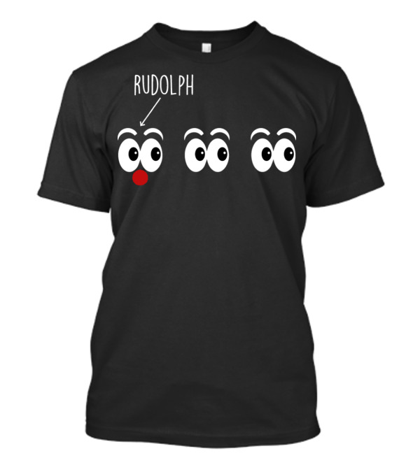 Rudolph Red Nose Reindeer Eyes Trio T-Shirt
