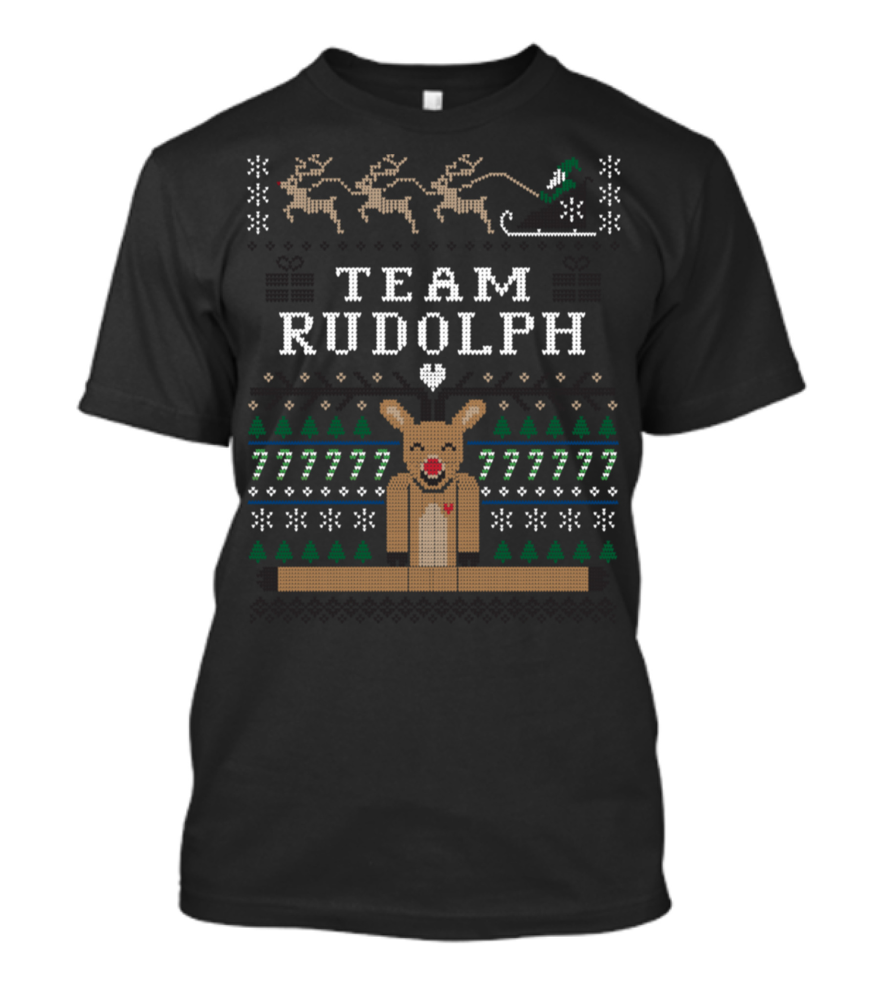 Team Rudolph Reindeer Christmas T-Shirt