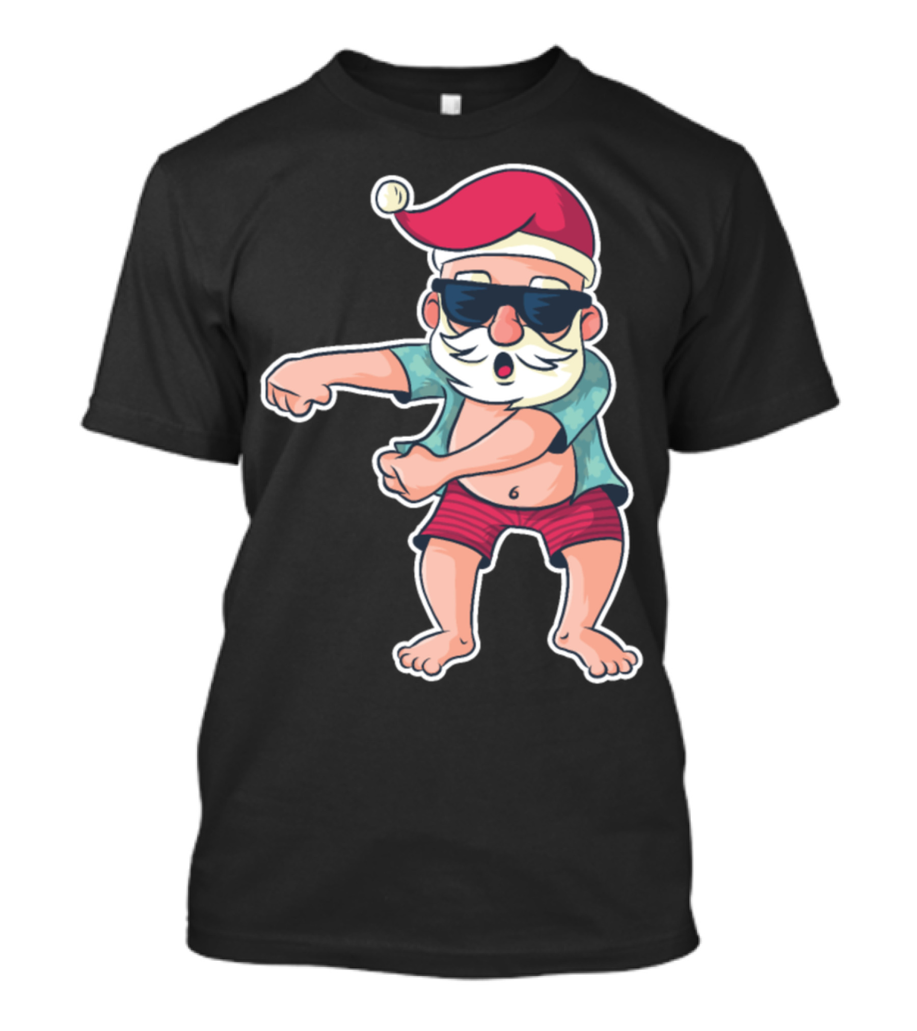 Santa Floss Dance Funny Holiday T-Shirt