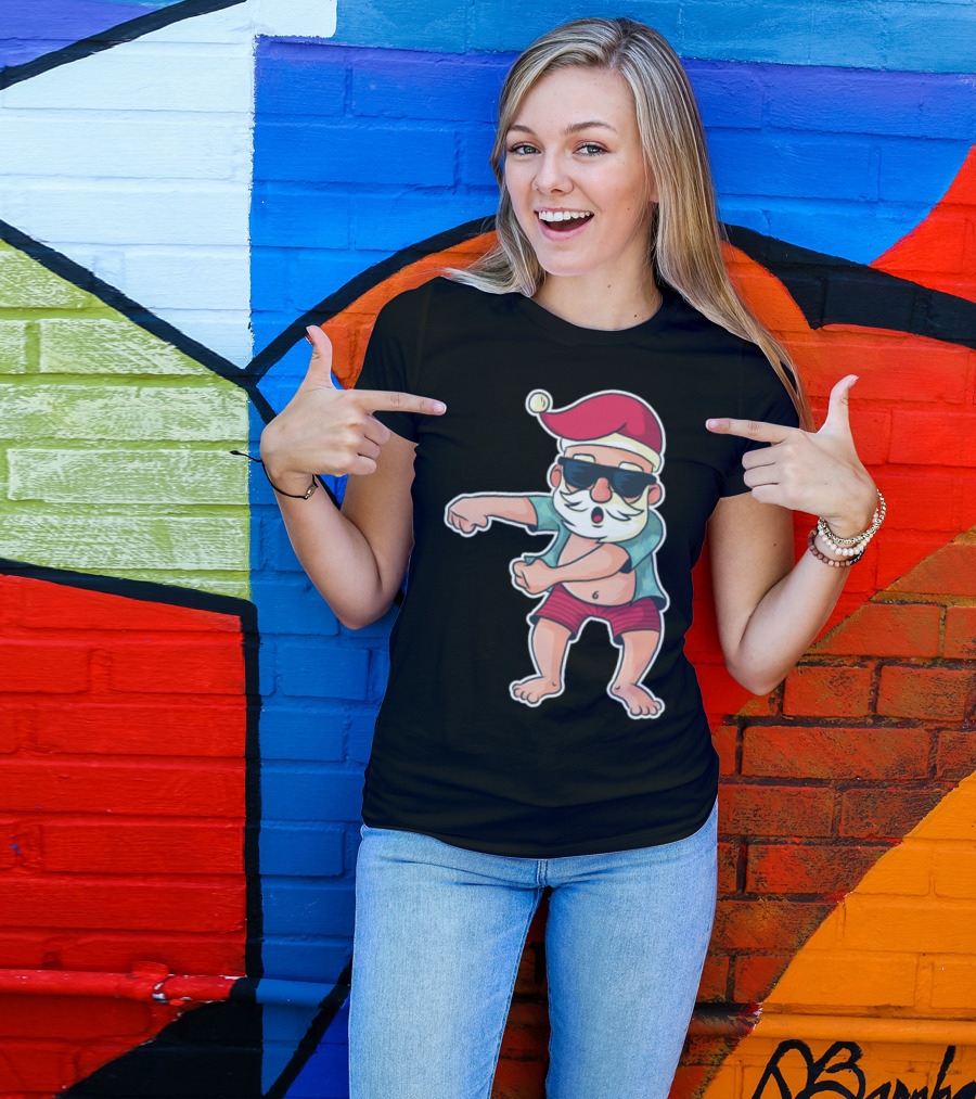 Santa Floss Dance Funny Holiday T-Shirt