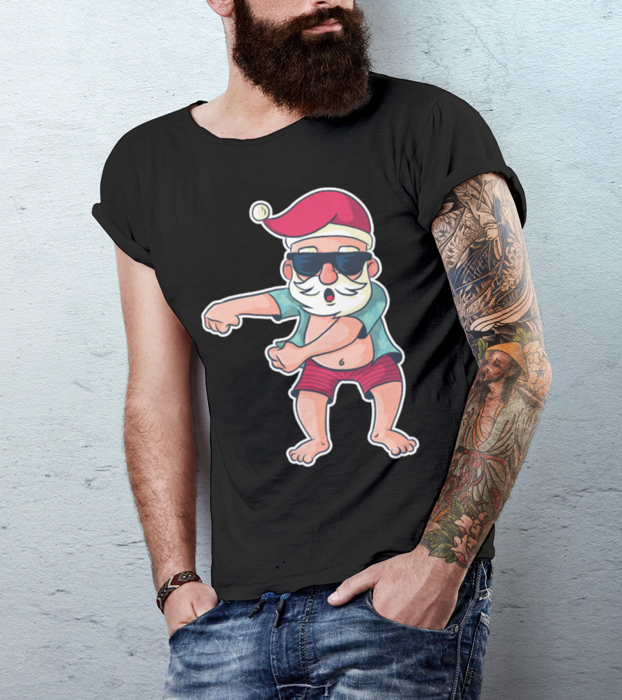 Santa Floss Dance Funny Holiday T-Shirt