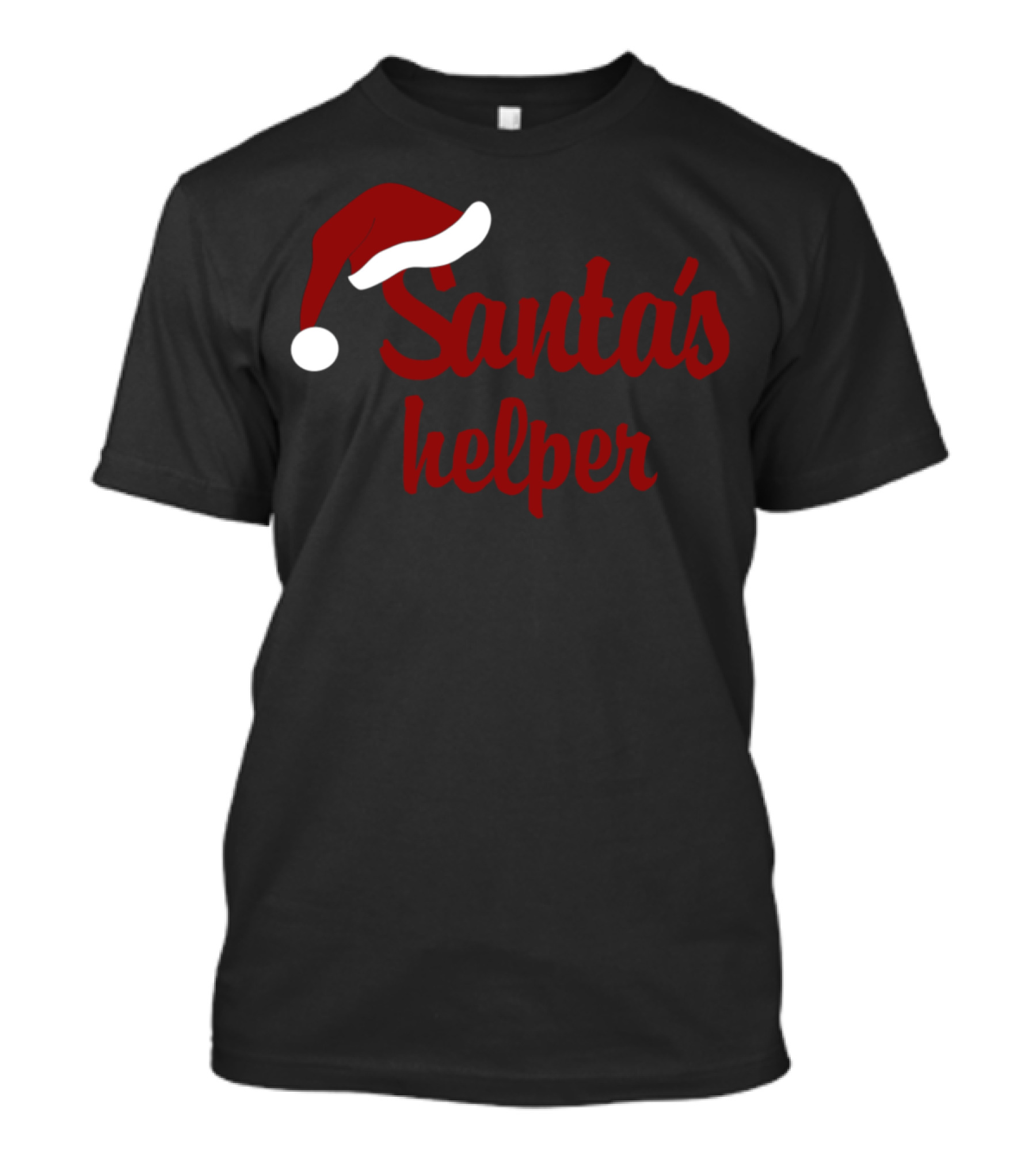 Santa's Helper Christmas Santa Hat T-Shirt