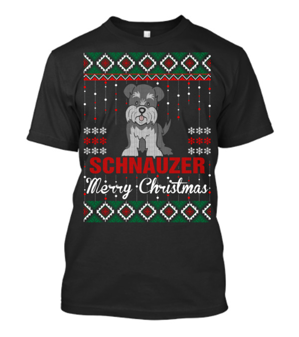 Schnauzer Merry Christmas Ugly T-Shirt