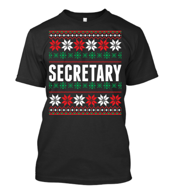 Secretary Christmas Ugly T-Shirt