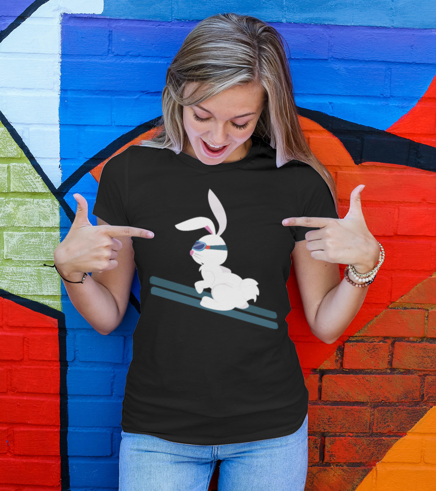 Ski Bunny Rabbit With Goggles Ski Jumper T-Shirt