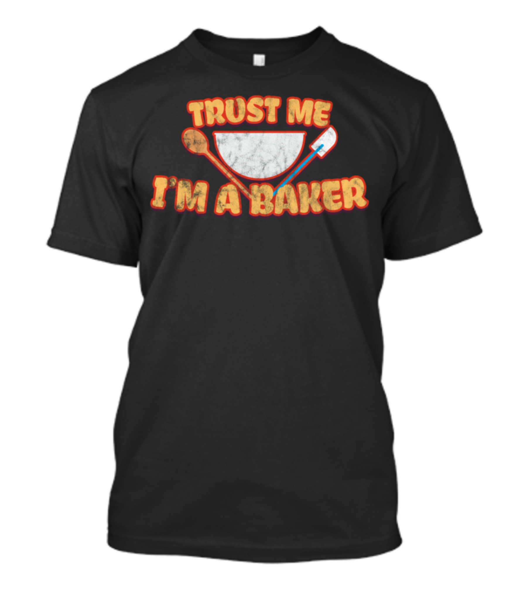 Trust Me I'm A Baker Mixing Bowl Spoon Spatula Icons T-Shirt