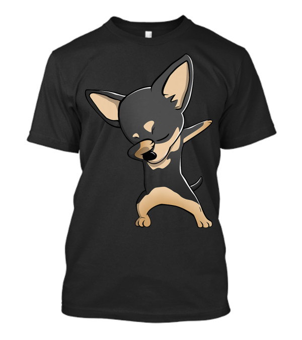 Black Chihuahua Dab Dance Funny Dog Dabbing T-Shirt