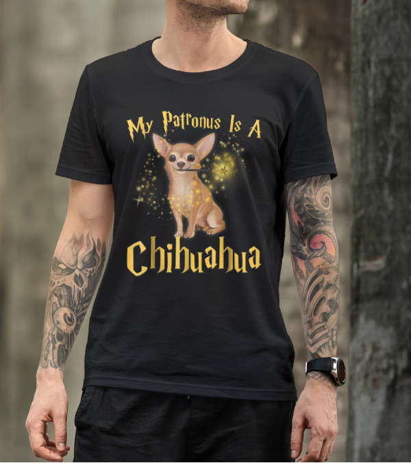 My Patronus Is A Chihuahua With Wand And Magic Sparkles T-Shirt