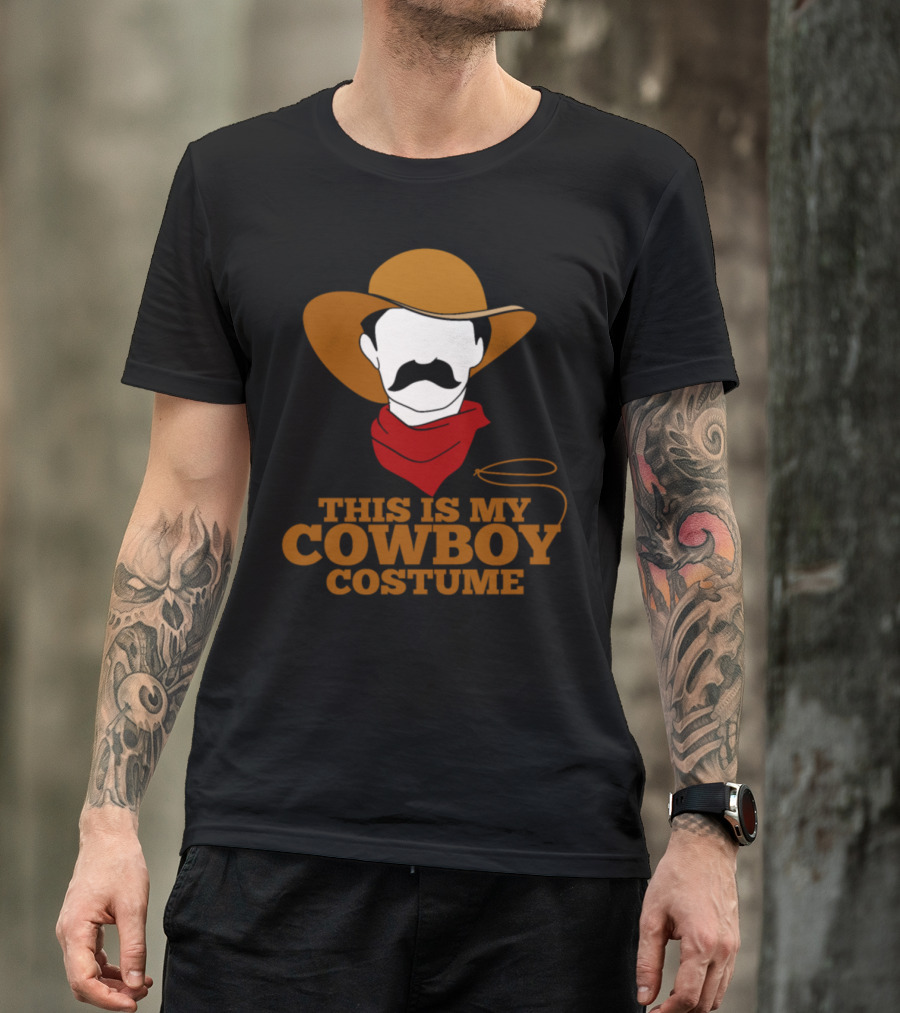 This Is My Cowboy Costume Funny Lazy Country Western T-Shirt