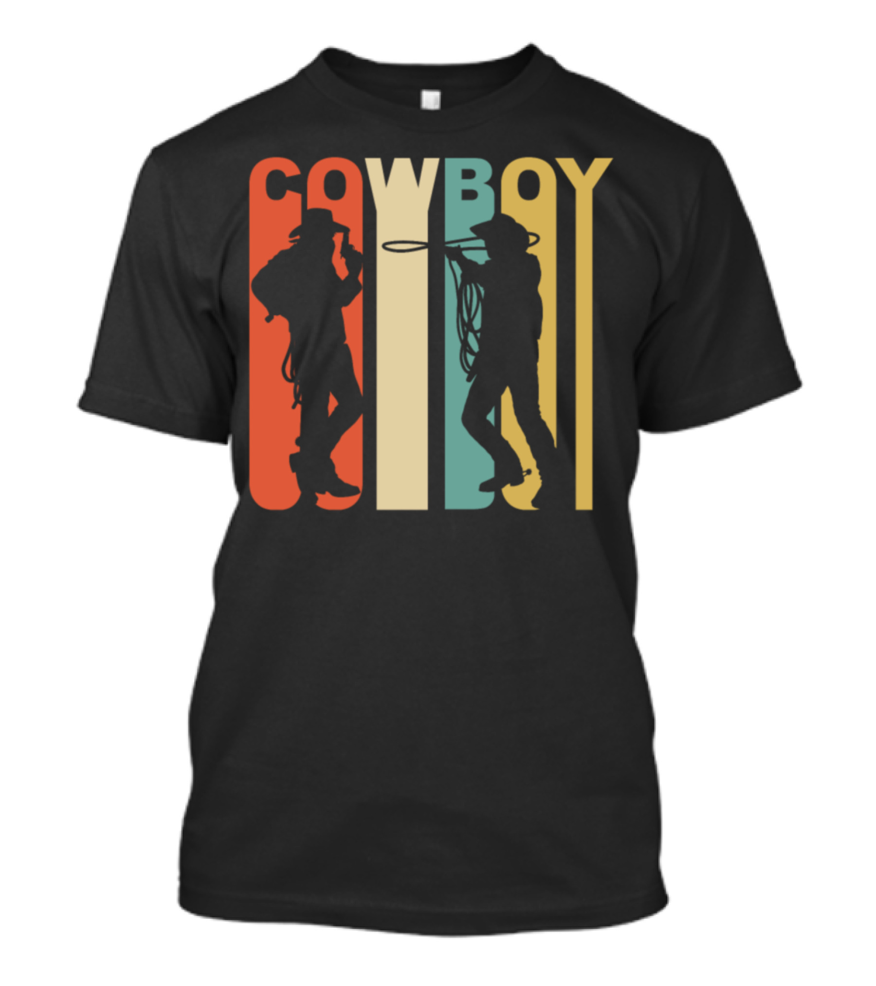 Cowboy Retro 1970's T-Shirt