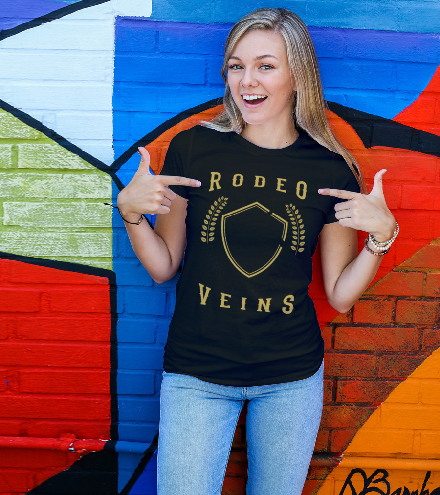 RODEO BLOOD RUNS THROUGH MY VEINS T-Shirt
