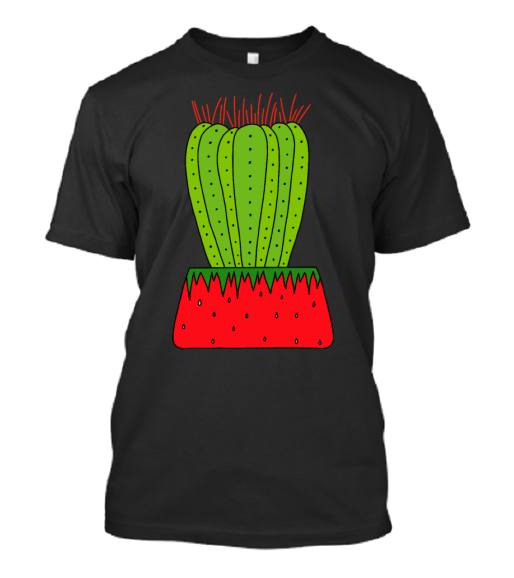Erupting Watermelon Cactus Succulent Fusion T-Shirt