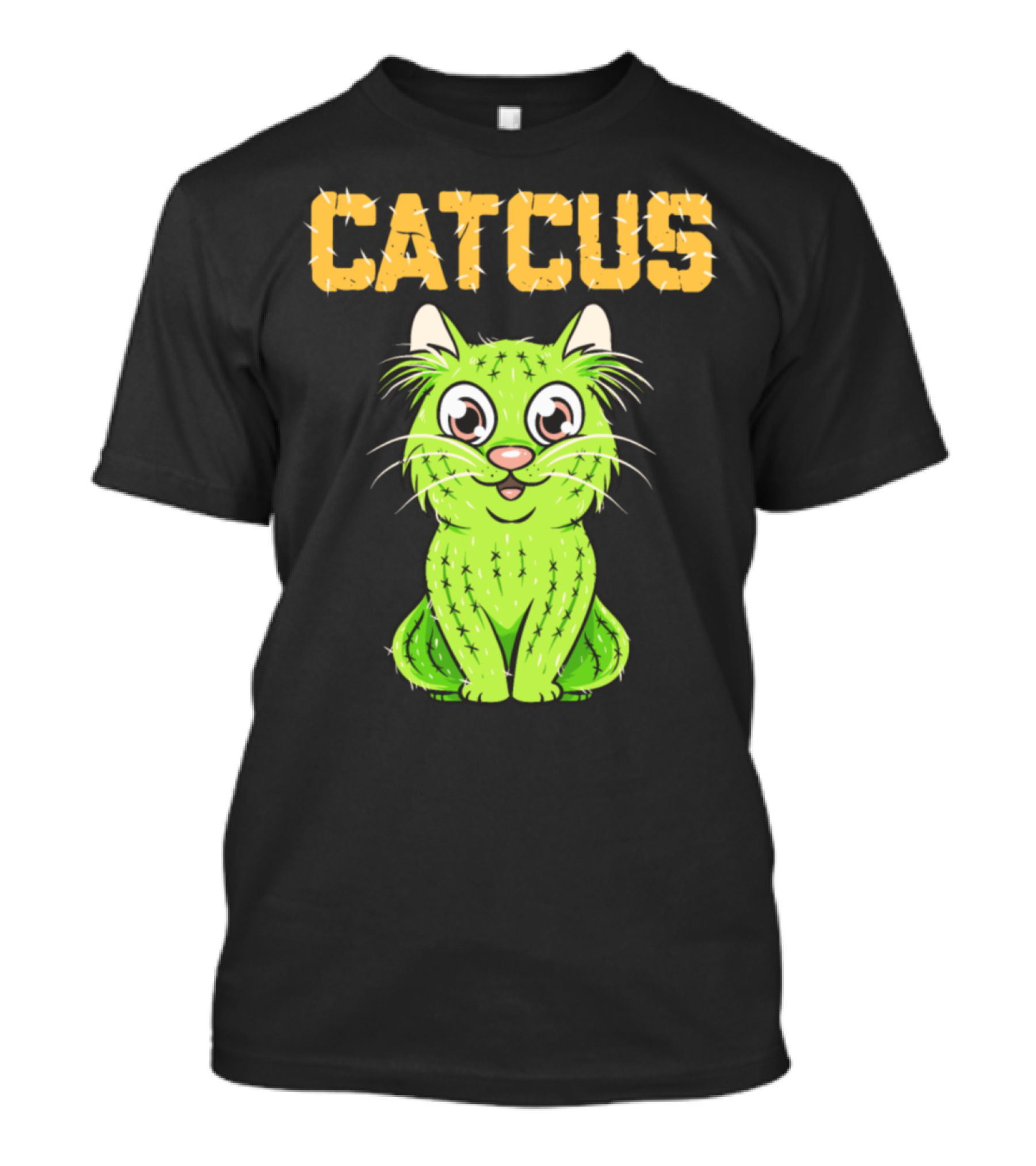 Catcus Cute Funny Cactus Cat Pun T-Shirt