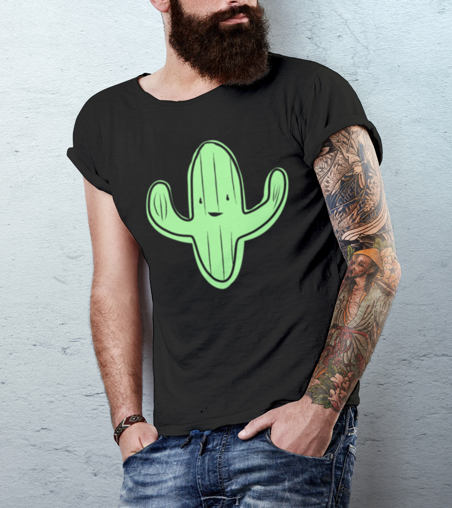 There’s Never Enough Cute Cactus Smiling Green Cartoon Cactus T-Shirt