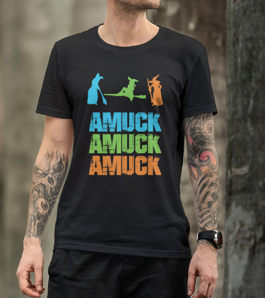 Amuck Amuck Amuck Witches Halloween Party Icons T-Shirt
