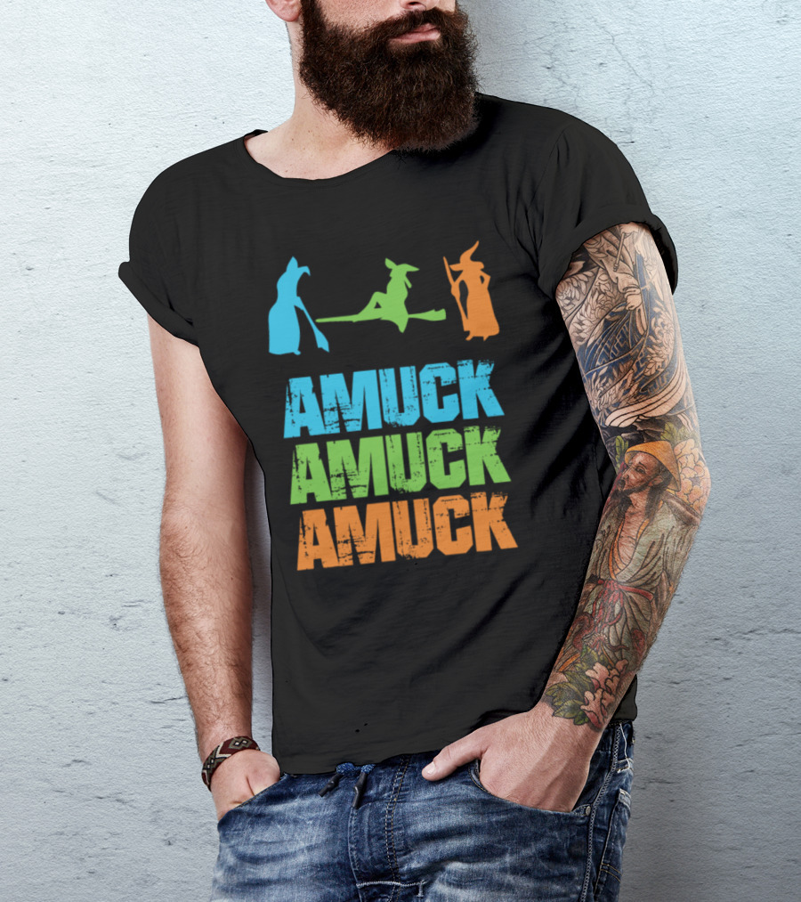 Amuck Amuck Amuck Witches Halloween Party Icons T-Shirt