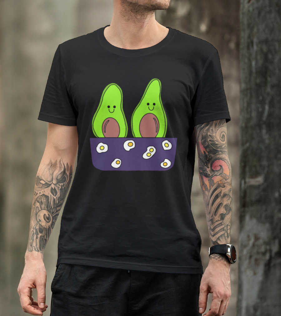 Avocactus Egg Brothers Avocado Cactus With Eggs T-Shirt