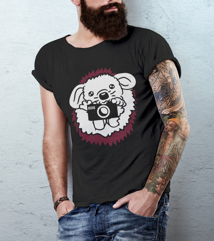 Cactus Friend Gardener Flowers Flowerpot Camera Hedgehog T-Shirt