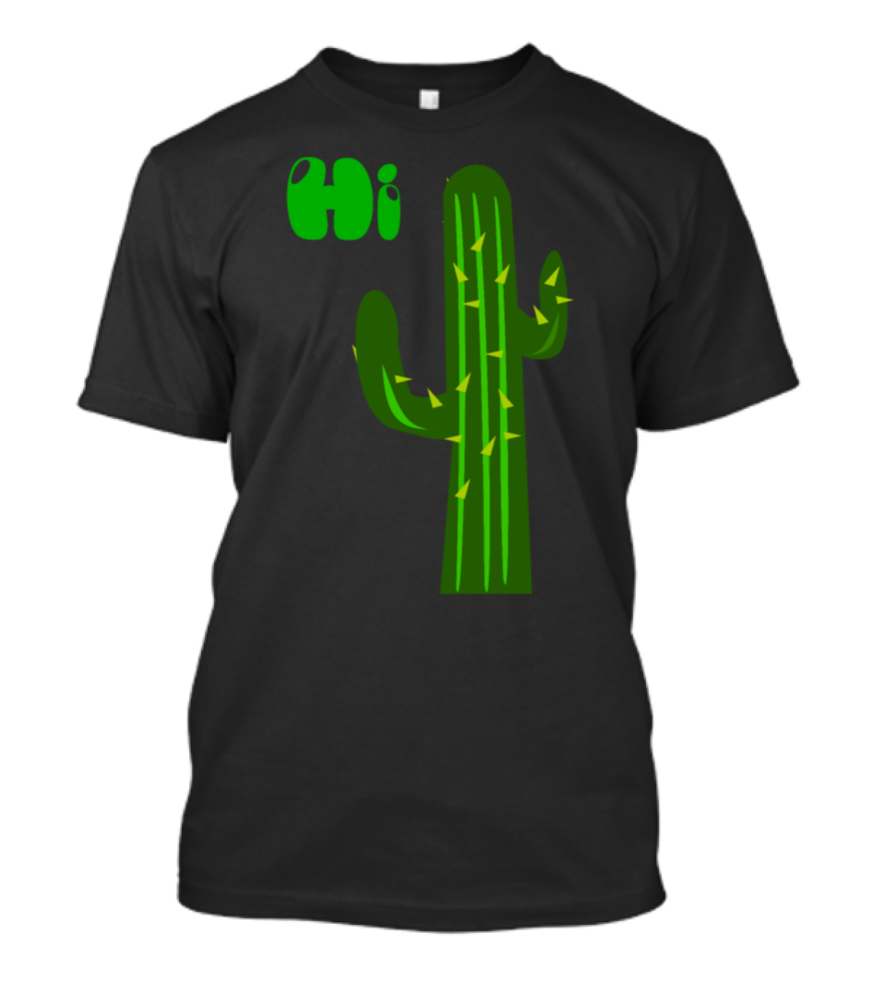 Hi Cactus Funny Plant T-Shirt