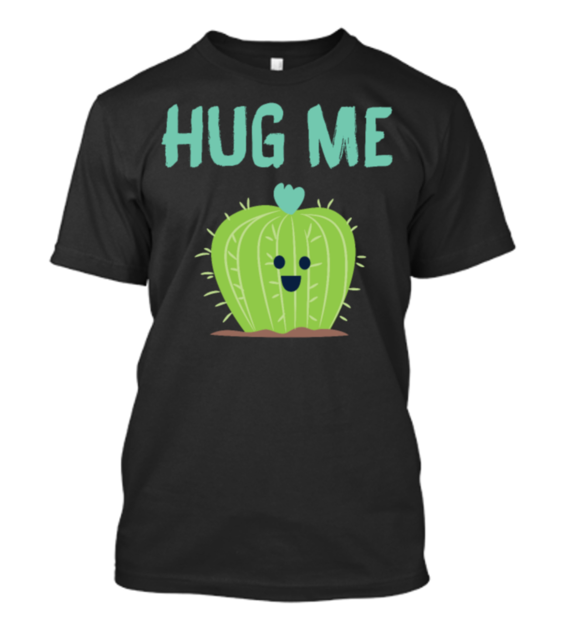 Hug Me Cute Cactus Hug Succulent Plant Couple T-Shirt