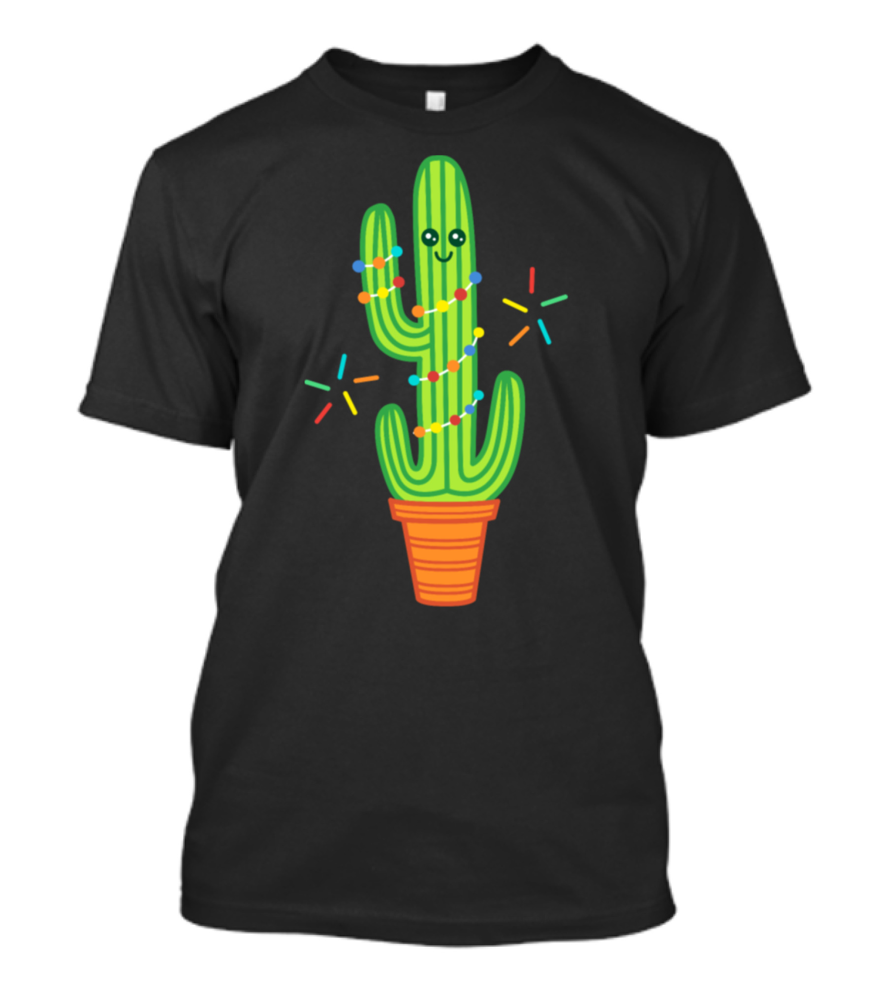 Cactus Mexico Summer Party Festive Lights Cute T-Shirt